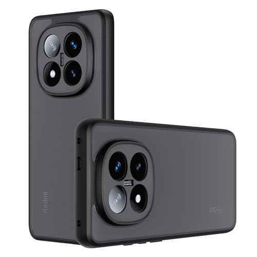 Lemxiee Cover per Xiaomi Redmi Note 14 Pro Plus 5G & Note 14 Pro+ 5G Case con Anti-impronta & Anti-caduta Custodia in silipere flessibile + Acrilico smerigliato