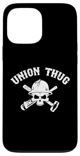 Mens Skull Skilled Labor Day Construction Worker Union Thug �X�}�z�P�[�X iPhone 13 Pro Max �p