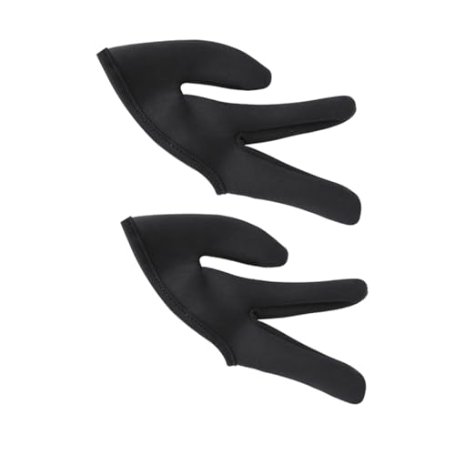 minkissy Three Finger Hairdressing Gloves 2pcs Heat Resistant Mittens for Curling Wand Straightening Hair Dyeing Safe Comfortable Fit Salon Home