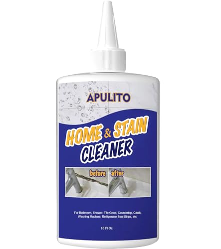APULITO Household Cleaner Gel for Bathroom Shower Kitchen Tile Grout, Sinks Countertops 10 Fl Oz (Pack of 1)