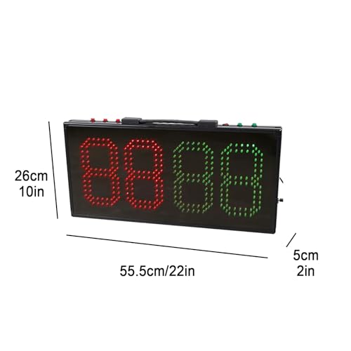 Tablero electrónico de sustitución para fútbol, tablero de reemplazo LED de un solo lado para árbitros, alta luminosidad y visualización clara miniatura 2