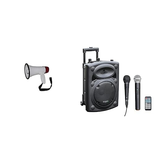 Mégaphone 20W et enceinte portable 8" avec micros : le pack sono LTC pour vos événements