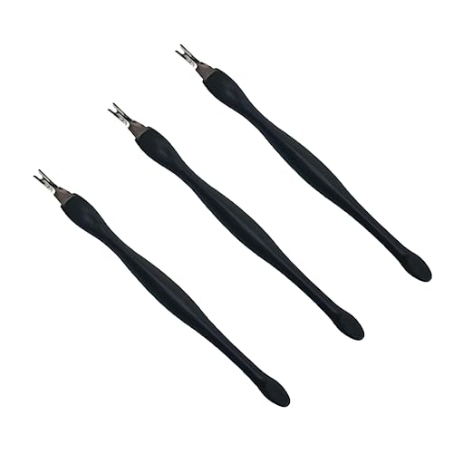 Nagelhautgabel, 3 Stück Cuticle Trimmer, Cuticle Pusher, Edelstahl Dead Skin Gabel, für Frauen Maniküre