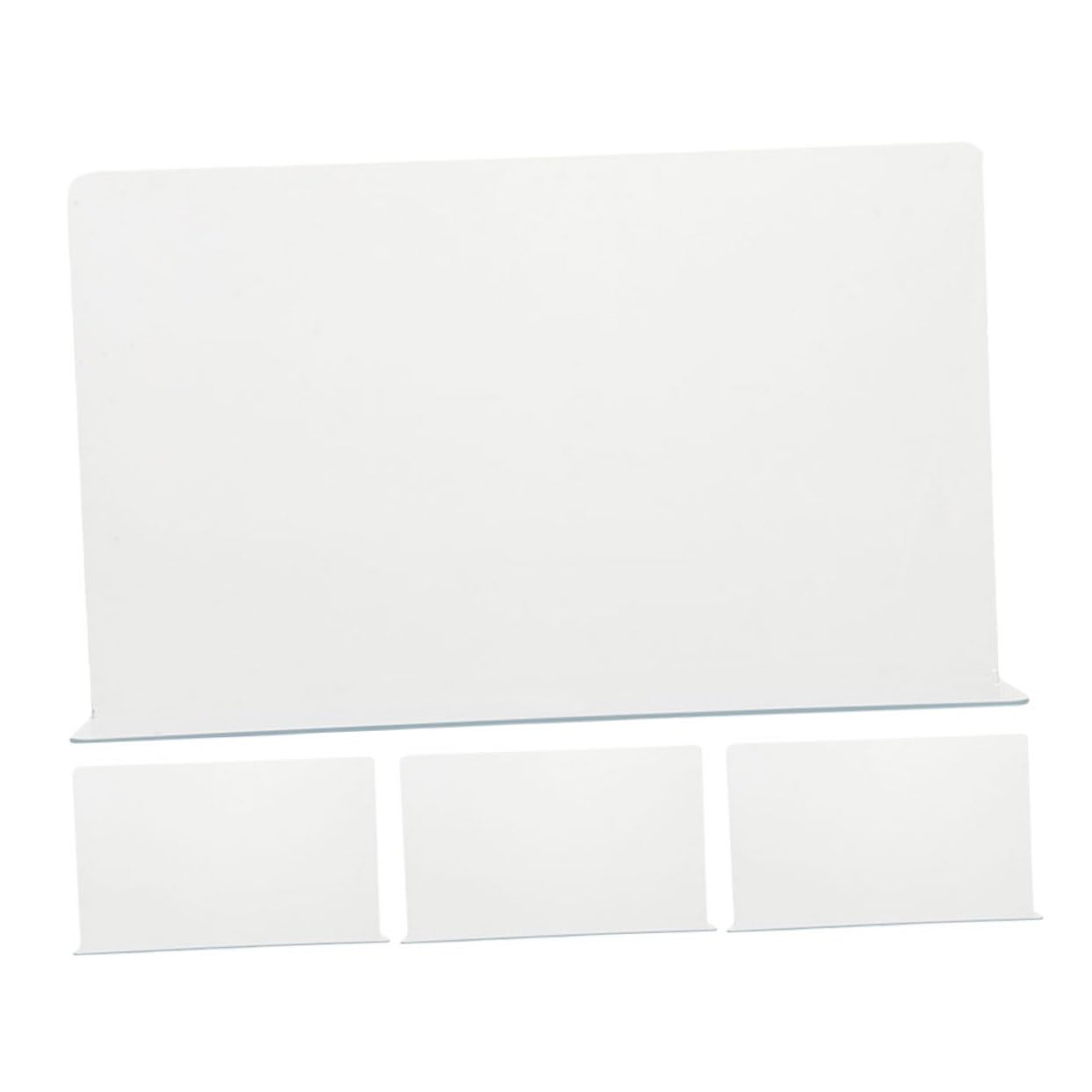 OUNONA 4pcs Anti-Splash Baffle Shower Barrier Water Stopper Non-Slip Bath Barrier Sink Splash Guard Splatter Tub Corner Splash Guard Tip Tub Splash Guard Covering Bathtub Transparent