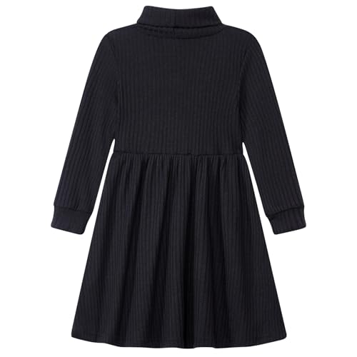 Vieille Toddler Baby Girls Fall Clothes Soft Knit Turtleneck Sweater Dress Long Sleeve Winter Outfits 2-6 Years2
