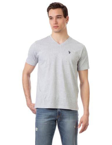 Image of U.S. Polo Assn. Men's Solid V‑Neck T-Shirt
