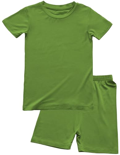 Image of BABY 2T-10Y Toddler Kids Girls Boys Soft Comfy 2pcs Set Short Sleeve Shirts and Pants Sets