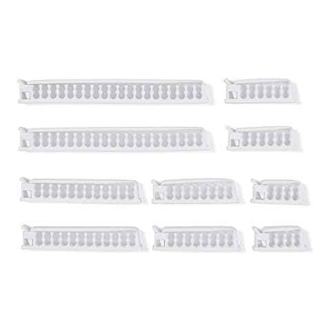 Formulamod Self Adhesive Cable Clip Kit, Sleeve Management Tools Wire Organizer Comb Computer Case Cable Clips, Multipurpose Wire Clamps (White) Cover