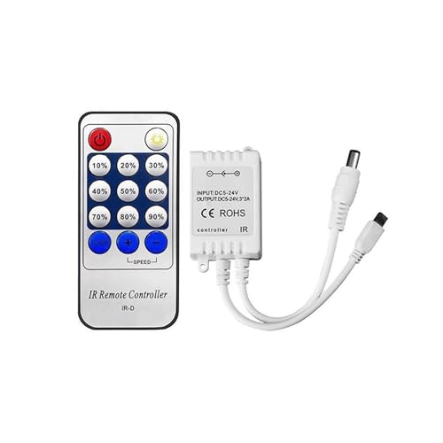 Variateur de lumière LED avec effet gradient stroboscopique et télécommande fixe