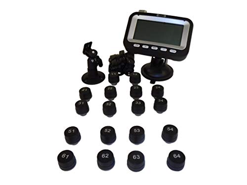 BELLACORP Tire Pressure Monitoring System TPMS Eighteen (18) Sensors for 18 Wheeler, Big Rig, Tractor Trailer, Truck Tractor, or Truck