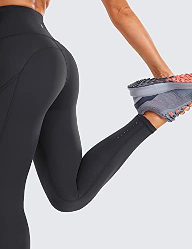 CRZ YOGA Sportlegging voor dames, hoge taille, ondoorzichtig, lange yogabroek met zakken, naked feeling, 63 cm - Image 4
