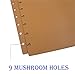 ITSYHPRO Medium Size Discbound Journal PU Leather Covers(1 Pair) Compatible with Circa Arc TUL and Happy Planner(Brown,Medium)