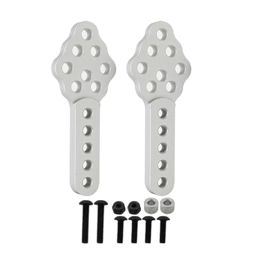 RC�N���[���[�p�A�b�v�O���[�h�p�[�c For Axial For SCX10 90047 90046 D90 D110 1/10 RC�N���[���[�A�b�v�O���[�h�p�[�c�����p���^���V���b�N�A�u�\�[�o�[�}�E���g�����p�x�����X�^���h�A�N�Z�T���[(Silver)