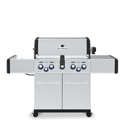 Broil King Regal S 590 Pro Natural Gas Grill - Premium 5-Burner Stainless Steel BBQ