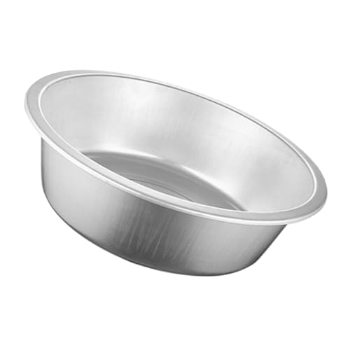 TOYANDONA Cuenco de Aluminio Grueso Portátil para Cocina Lavabo de Gran Capacidad para Lavar Verduras Mezclar Alimentos y Almacenamiento Multifuncional