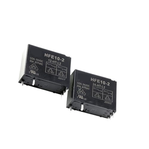 Relais DIP5 12V 24V 50A HFE10-2 pack de 10 pour l'installation électrique de van aménagé