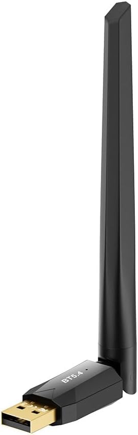 Adaptador Bluetooth 5.4 para PC, 150 m de largo alcance, Bluetooth, dongle 5.4 EDR, adaptador para escritorio, portátil, PC, Plug & Play, compatible con Windows 11/10/8.1