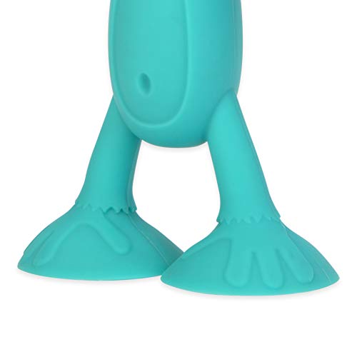 Nuby Silly Monkey Interactive Suction Toy With Silicone Ring, Aqua #TOP2