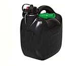 Details: - UN-Zulassung - Farbe: Schwarz - Material: Kunststoff - für Diesel- und Benzinkraftstoff geeignet - Fassungsvermögen 5L