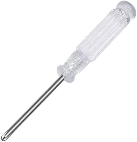 Guaber Slotted/Phillips Screwdriver with Clear Plastic Handle Cross-Head Screwdriver 3.0mm Screwdriver Carbon Steel Blade Mini Screwdriver Set for Electronics