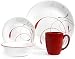 Corelle Livingware 32-Piece Dinnerware Set, Splendor Coupe Service for 8