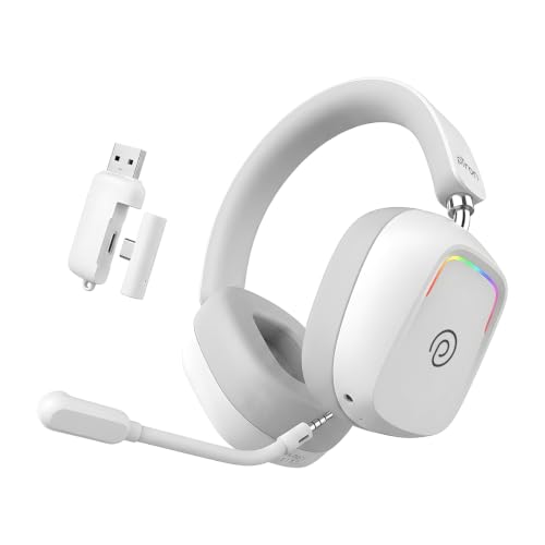 pTron Store pTron Studio Sports V2 White Wireless Gaming Headphones - Image 2