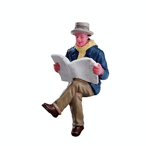 Lemax 72506 Weihnachtsdorf-Figur: Lesen von Morgenpapieren