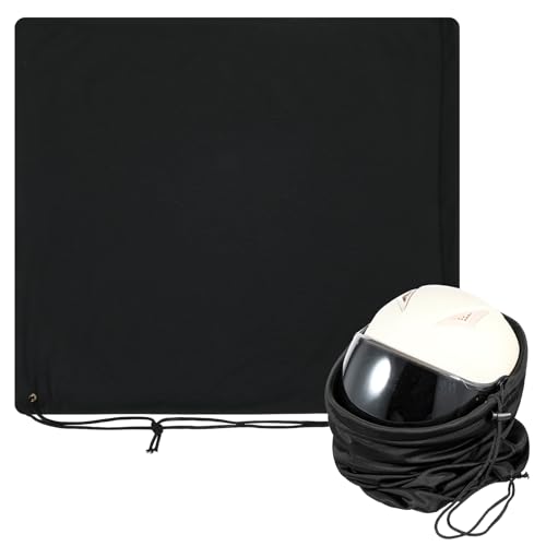 Black Motorcycle Helmet Bag Microfiber Lightweight Welding Motorcycle...