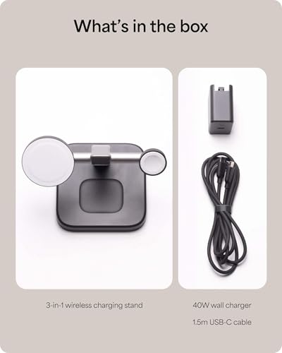 Mophie 3-in-1 Wireless Charging Stand – MagSafe iPhone, Apple Watch & AirPods, 15W — view 9