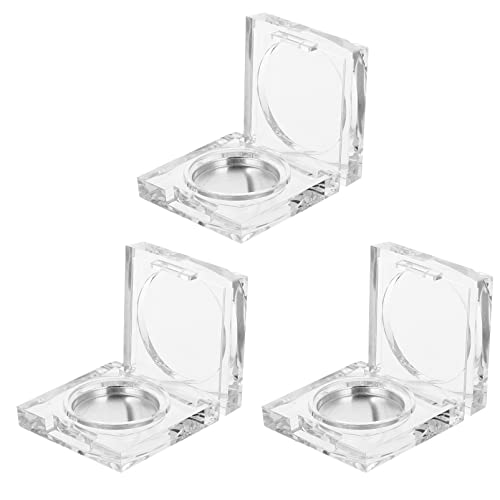 FOMIYES 6 Piezas DIY Caja de Sombra de Ojos Vacía Mini Caja de Maquillaje con Espejo Caja de Sombra de Ojos de Viaje Polvo de Lápiz Labial de Sombra de Ojos Cover