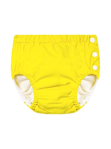 Image of Baby Swim Diaper Reusable Pool Swim Diapers for Baby Boys Girls Toddlers Waterproof Swimming Pants for Unisex Baby Swimming Lesson Yellow 18-24 Months
