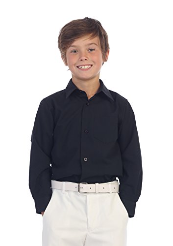 Image of Gioberti Boys Long Sleeve Solid Dress Shirt
