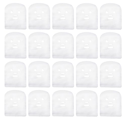 POPETPOP 100 piezas Unidades de Mascarillas Faciales de Pre-cortada con Diseño Anatómico para Spa Alta Absorción de Agua Elimina Grasa y Células Muertas Cubre Perfectamente Rostro