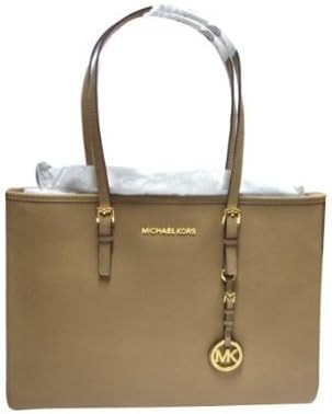 Michael Kors Bolso Jet Set Travel East West en color caqui oscuro, Marrón