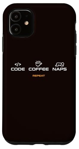 eat sleep and code I'm a programmer vO~O10% X}zP[X iPhone 11 p
