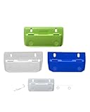 HUVZOR 3 Stück locher für ordner locher klein Taschenlocher, Mini-Taschenlocher für Etikettenbindung, Aktenlocher, Locher für Schule, Büro und Zuhause, Weiß/Blau/Grün