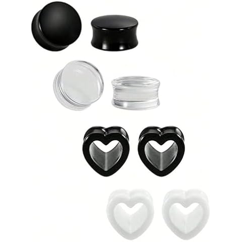NIUSIMAN 8pcs Acrylic Ear Stretching Kit Cover