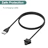 Kissmart Charging Cable for Ray-Ban Meta Smart Glasses (Wayfarer/Skyler) - Replacement USB Charger Cable Accessories for RayBan Mete AI Glasses (3.3ft/1m)