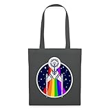Spreadshirt Star Trek Discovery Gay Pride Regenbogen Emblem Stoffbeutel, One size, Graphite