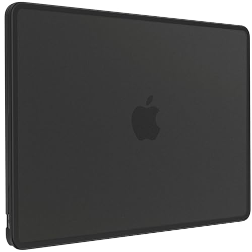 Image of BlueSwan Anti-Cracking Case for MacBook Air 13 inch, M5 2026 M4 M3 M2 2025-2022 A3449 A3240 A3113 A2681, Drop Protection Soft TPU Bumper PC Base for Air 13.6 inch, Frosted Black