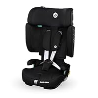 Maxi-Cosi Nomad XL Plus, Mitwachsender Kindersitz 9-36kg, 15 Monate - 12 Jahre, 76-150cm, Klappbarer Kinderautositz, Ultrakompakt & Leicht, G-CELL Seitenaufprallschutz, Reisetasche, Authentic Black