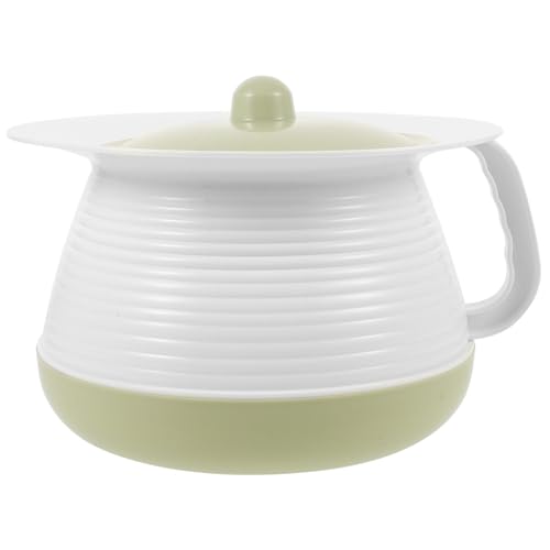 minkissy 蓋付きプラスチック製便器 軽量コンパクト設計 滑り止め底面 家用寝室用小便器 再利用可能 ハンドル付き 多機能痰壺 厚型耐摩耗性素材 使用簡単