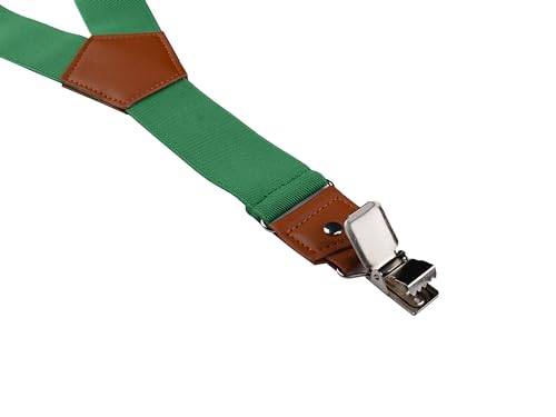 Image of Suspenders for Men Y Back Adjustable Elastic with Strong Clips 47 Inches