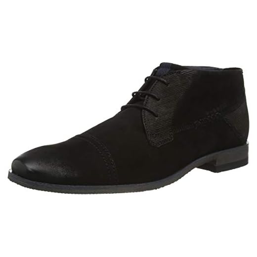 bugatti Refito Eco, Botas Cortas al Tobillo Hombre, Negro, 43 EU