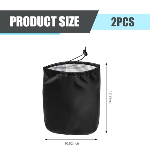 Image of Side Mirror Covers, Car Side Mirror Rain Guard, 12.9 inch x 10.6 inch Winter Windshield Covers, Winter Car Covers for Snow and Ice, Universal for Most Cars (Black #2 PCS)