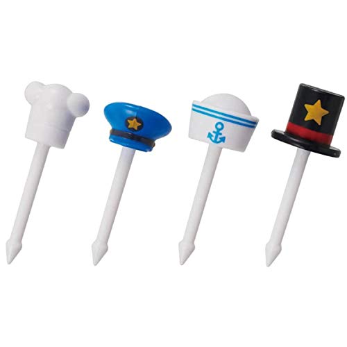 Torune Food Picks Bento Lunch Accessories, 4 Design Working Hat