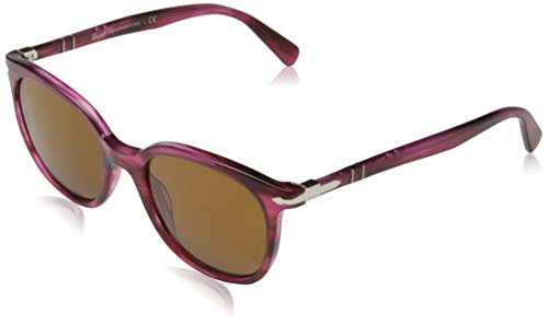 Persol 0PO3216S Gafas de sol, Rectangulares, 51, Striped Red