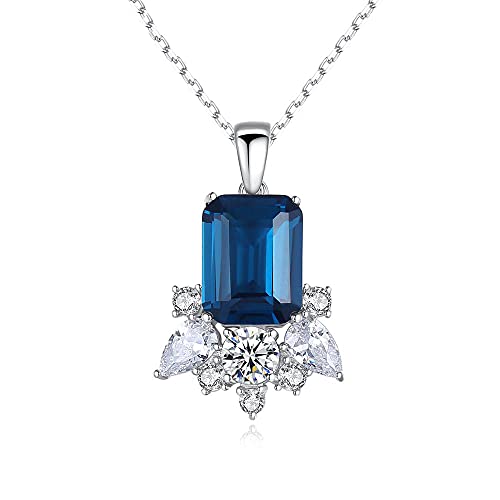 Collier Pendentif Saphir idéal pour sublimer une robe de soirée ou un style working girl