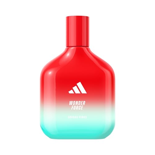 adidas Vibes Wonder Force Eau de Parfum, Unisexe, Optimisme et joie de vivre, parfum longue tenue, rhubarbe et musc blanc 100 ml