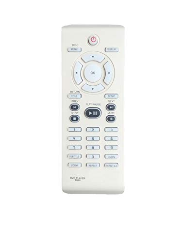 LipiWorld PH20 DVD Player Remote Control (Suitable for Philips DVD System Remote Old Remote Exactly Same Remote Will Only Work) Compatible for Philips DVD Remote, White
